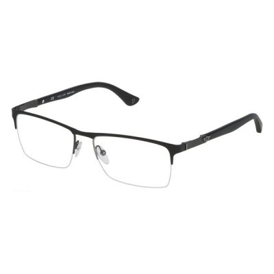 Glasögonbågar Police VPL4655708H5 Svart (ø 57 mm)