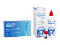Lenjoy Bi-weekly Aqua+ (6 linser) + Oxynate Peroxide 380 ml med linsetui