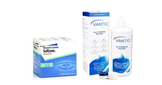 SofLens 38 (6 linser) + Vantio Multi-Purpose 360 ml med linsetui