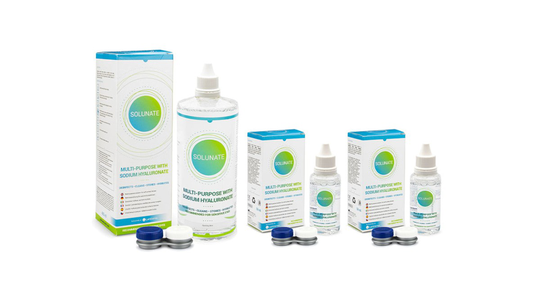 Solunate Multi-Purpose 400 ml + 2 x 50 ml med linsetuier