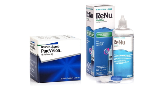 PureVision (6 linser) + ReNu MultiPlus 360 ml med linsetui
