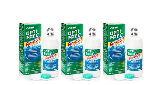 OPTI-FREE RepleniSH 3 x 300 ml med linsetuier