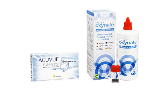 Acuvue Oasys for Astigmatism (6 linser) + Oxynate Peroxide 380 ml med linsetui