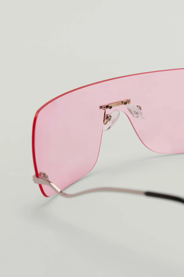 NA-KD Accessories Båglösa solglasögon - Pink