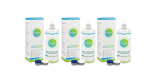 Solunate Multi-Purpose 3 x 400 ml med linsetuier