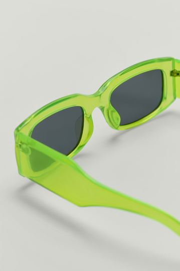 NA-KD Accessories Vida rektangulära solglasögon - Green