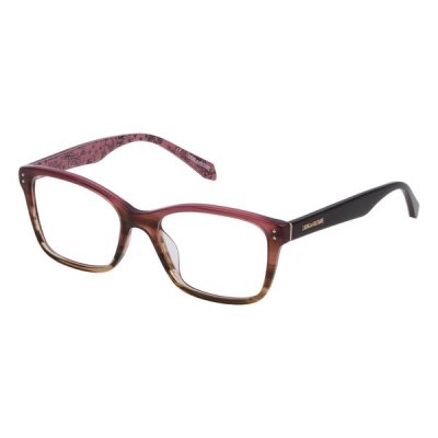 Glasögonbågar Zadig & Voltaire VZV163520ACN Brun Röd (ø 52 mm)