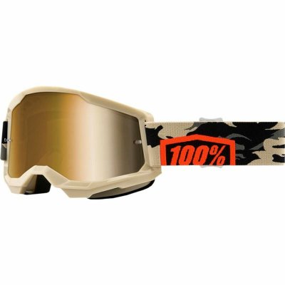 Solglasögon 100 % Downhill Strata 2 Goggle Kombat Beige One size Motocross