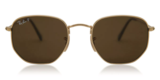 Ray-Ban RB3548N Hexagonal Metal Flat Lenses Polarized Solglasögon