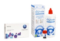 Biofinity CooperVision (6 linser) + Oxynate Peroxide 380 ml med linsetui