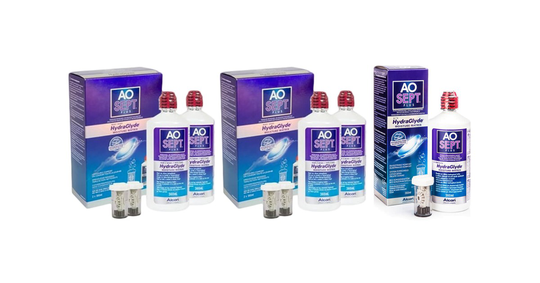 AOSEPT PLUS med Hydraglyde 5 x 360 ml med linsetuier