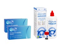 Lenjoy Bi-weekly Aqua+ (12 linser) + Oxynate Peroxide 380 ml med linsetui