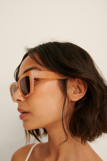 NA-KD Accessories Återvunna Basic fyrkantiga solglasögon - Multicolor