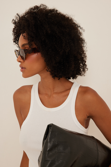 NA-KD Accessories Breda Cateye solglasögon - Brown