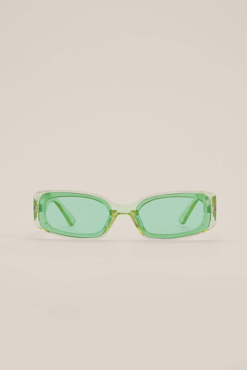 NA-KD Accessories Breda retro solglasögon - Green