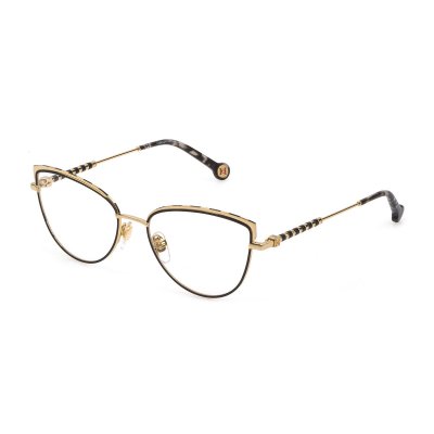 Glasögonbågar Carolina Herrera VHE18554301Y Svart Gyllene