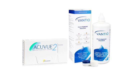 Acuvue 2 (6 linser) + Vantio Multi-Purpose 360 ml med linsetui