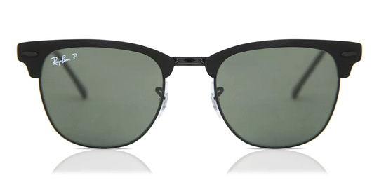 Ray-Ban RB3716 Clubmaster Metal Polarized Solglasögon