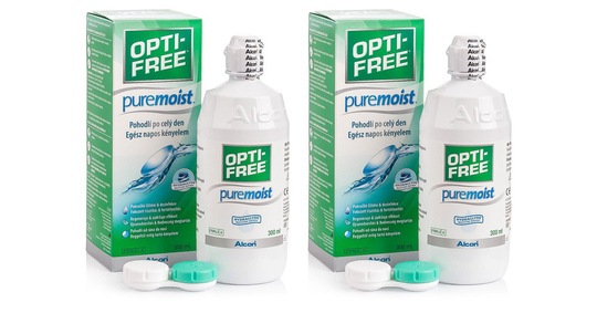 OPTI-FREE PureMoist 2 x 300 ml med linsetuier