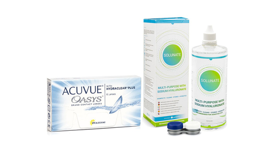 Acuvue Oasys (6 linser) + Solunate Multi-Purpose 400 ml med linsetui