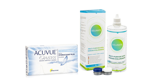 Acuvue Oasys for Astigmatism (6 linser) + Solunate Multi-Purpose 400 ml med linsetui