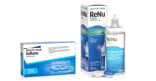SofLens 59 (6 linser) + ReNu MultiPlus 360 ml med linsetui