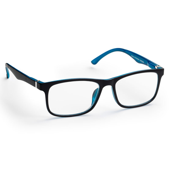 Lix by Haga Läsglas +3.0 Stockholm Matt Black/Blue 1st