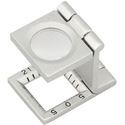 Förstoringsglas 149521 Hopfällbar (x10) (Färg: Silvrig)