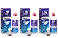 AOSEPT PLUS med Hydraglyde 3 x 360 ml med linsetuier