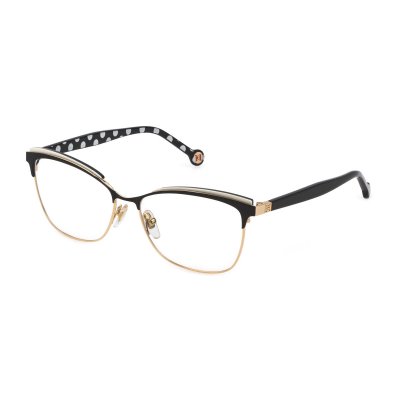Glasögonbågar Carolina Herrera VHE188550301 Svart Gyllene