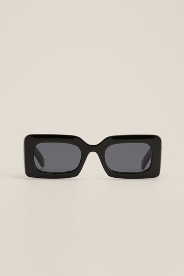 NA-KD Accessories Solglasögon med stora chunky bågar - Black