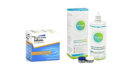 SofLens Toric (6 linser) + Solunate Multi-Purpose 400 ml med linsetui