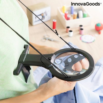Handsfree förstoringsglas med LED-ljus Zooled InnovaGoods