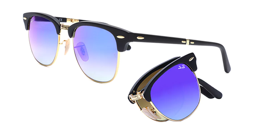 Ray-Ban RB2176 Clubmaster Folding Flash Lens Gradient Solglasögon