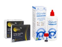 Lenjoy Monthly Day & Night (9 linser) + Oxynate Peroxide 380 ml med linsetui