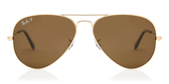 Ray-Ban RB3025 Aviator Large Metal Polarized Solglasögon